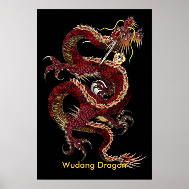 Poster de Dragão de Wudang - Personalizado (Frente)