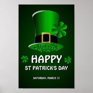 Poster de dublê de Dia de São Patrício feliz