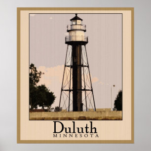 Poster de Duluth Minnesota do vintage
