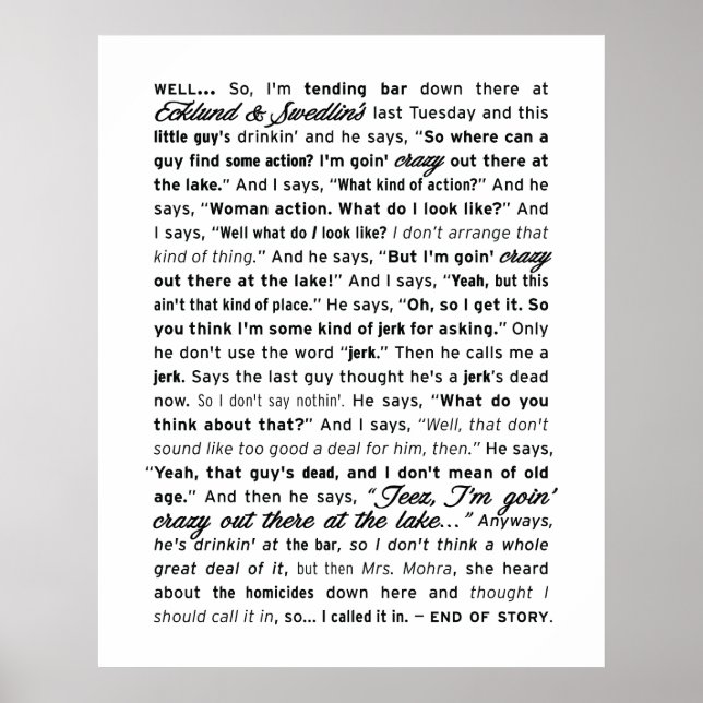 poster de "Ecklund & Swedlin" (branco) (Frente)