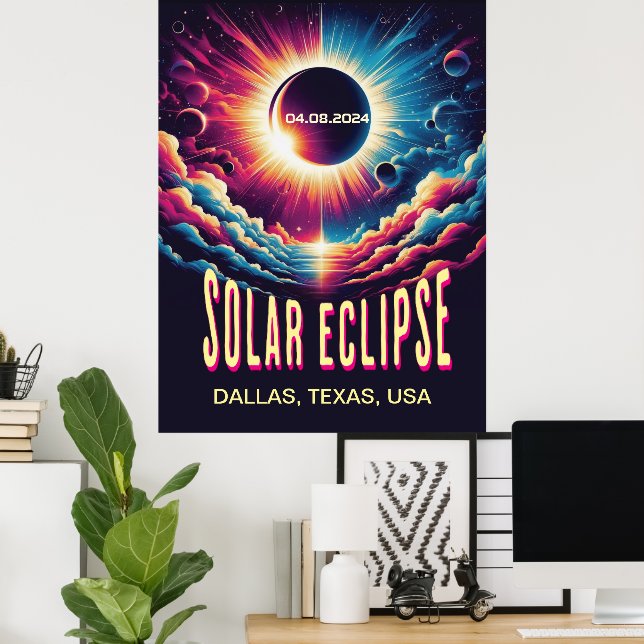 Poster de Eclipse Solar (Escritório em casa)