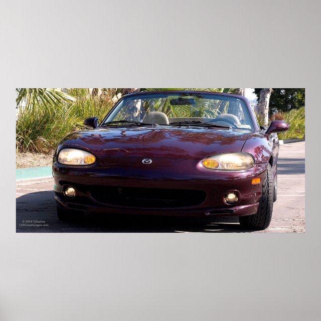 poster DE EDIÇÃO ESPECIAL DA MAZDA MIATA 2000 (Frente)