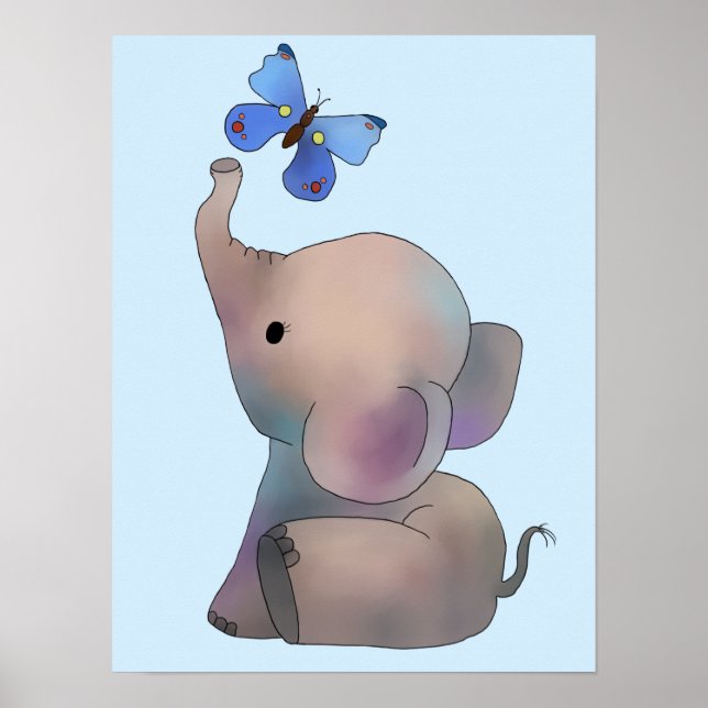 Poster de elefante (Frente)