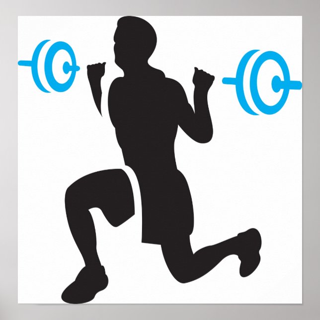 Poster de elevador de peso (Frente)