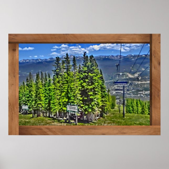 Poster de elevador de Verão de Breckenridge Colora (Frente)