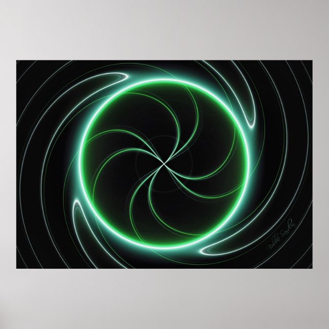 Poster de energia e Impressão (Frente)