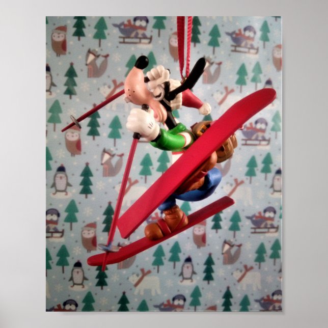Pôster de enfeite de árvore do Papai Noel Pato Dan (Frente)