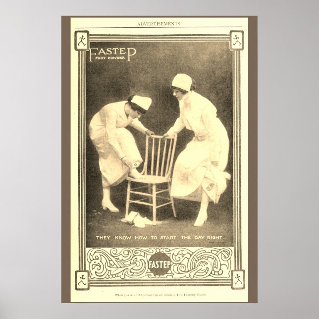 Poster de enfermeira Vintage (Frente)