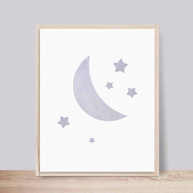 Poster de Enfermeiro Blue Moon and Stars (Criador carregado)