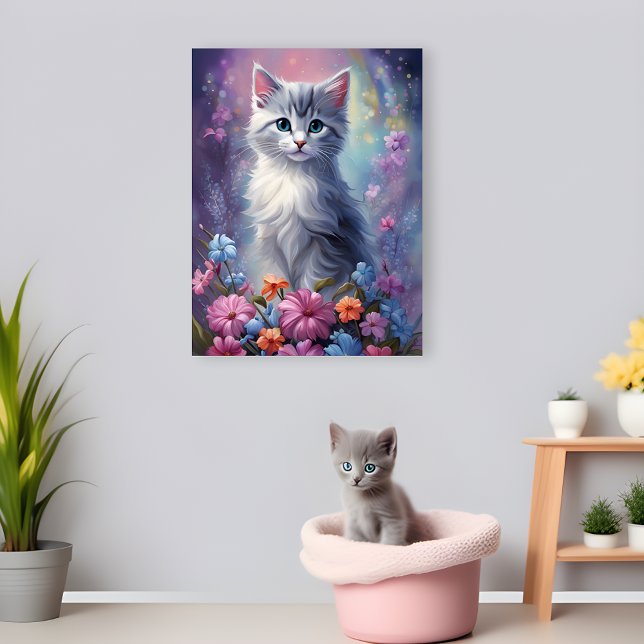 Poster de Enfermeiro de Kitten Garden Fantasia Whi (Purr-fectly Enchanting! 🌈🐾)