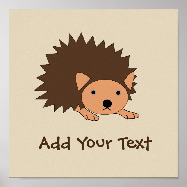 Poster de Enfermeiro de Sala de Bebê de Hedgehog P (Frente)