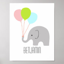 Poster de Enfermeiro Elefante para Bebês personali