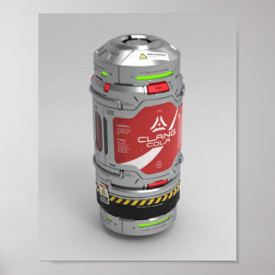 Poster de Engenheiro de Espaço - Cola Clang (solte