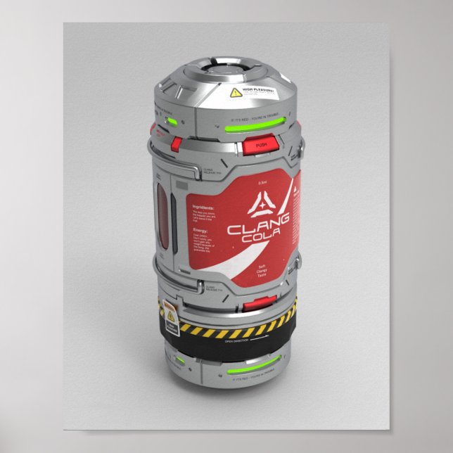 Poster de Engenheiro de Espaço - Cola Clang (solte (Frente)