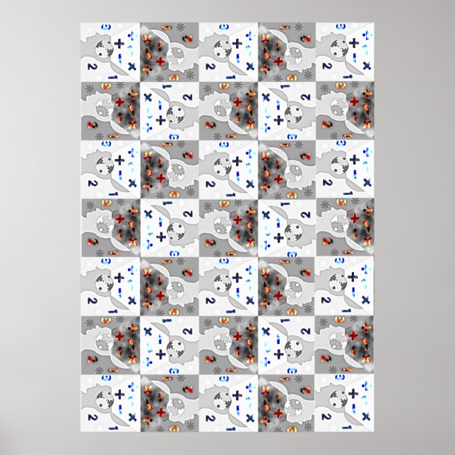 Poster de Enorme Cérebros Matemáticos de Lotsa (Frente)