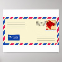Poster de Envelope Airmail