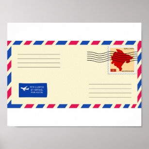 Poster de Envelope Airmail