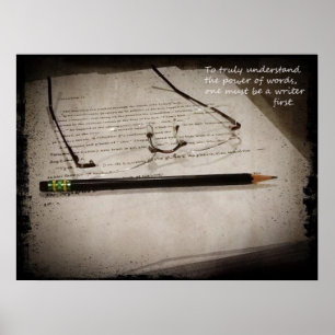 Poster de Escritor Inspiracional