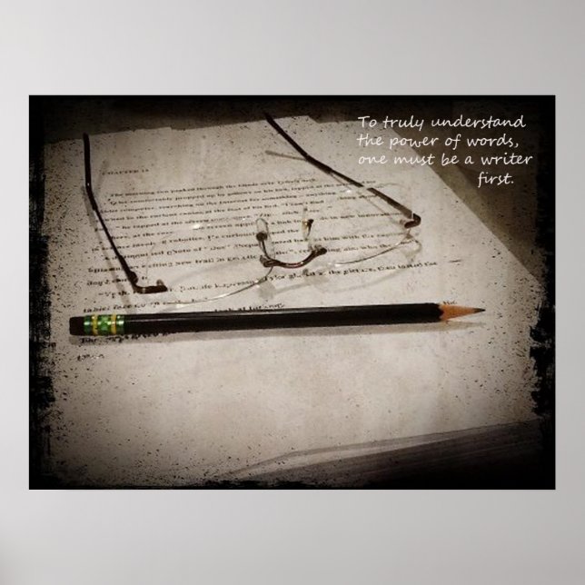 Poster de Escritor Inspiracional (Frente)