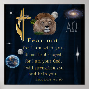 Poster de Escritura Isiah 41:10