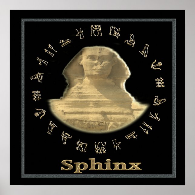 Poster de esfinge egípcio (Frente)