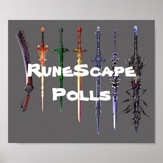 Poster de Espada RuneScape Polls (Frente)