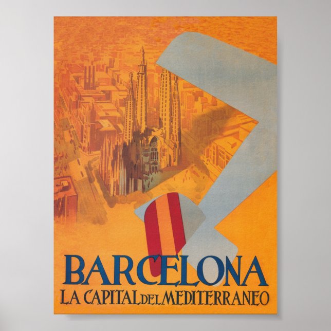 Poster de Espanha de Barcelona (Frente)