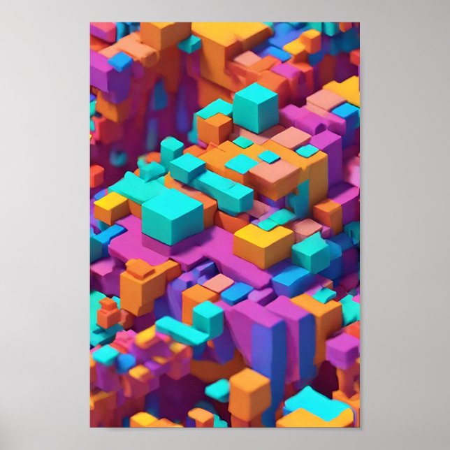 Poster de Espectro 3D do Cubist (Frente)