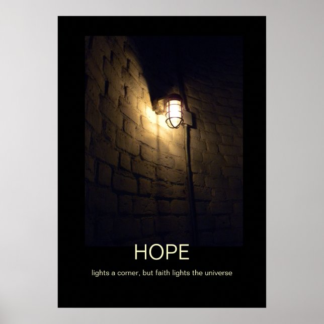 Poster de esperança e fé democrática (Frente)