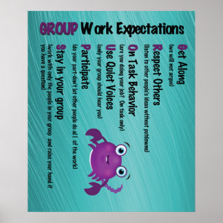 Poster de Esperanças de Trabalho em Grupo