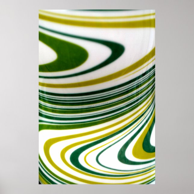 Poster de espiral verde (Frente)