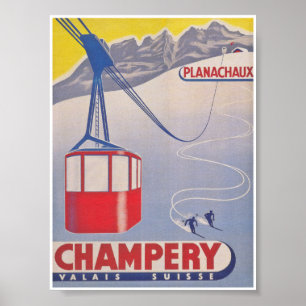 Poster de Esqui de Suiça