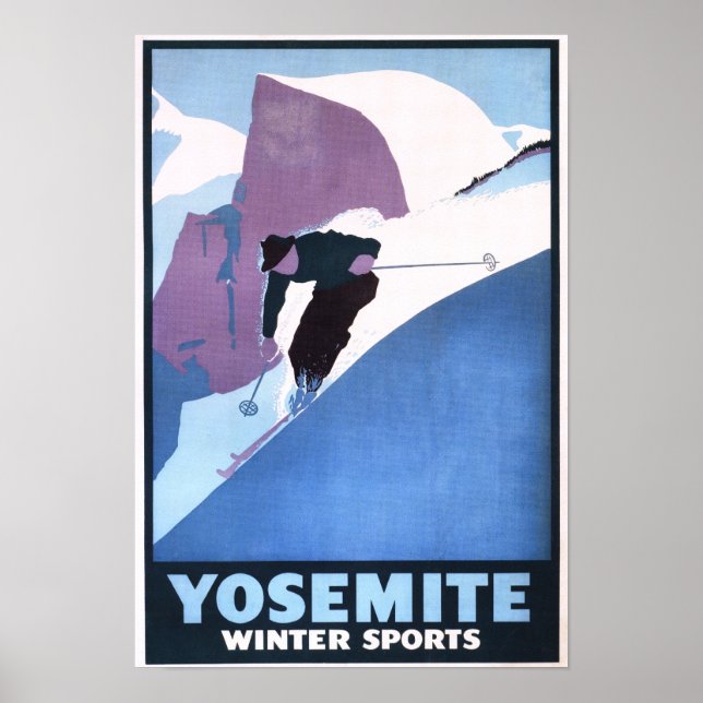 Poster de Esqui Desportivo de inverno (Frente)