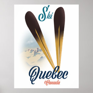 Poster de esqui no Canadá