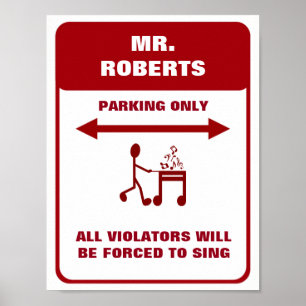 Poster de Estacionamento de Professor de Música En