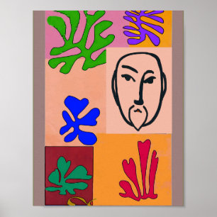 Poster de Estilo de Matisse de Formas Coloridas