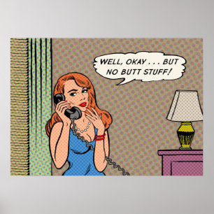 poster de Estilo Retroativo "Sem Bumbum"