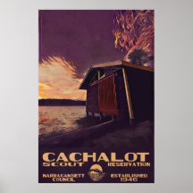 Poster de Estilo WPA Grande do Cachalot