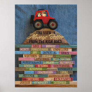 Poster de estrada alta