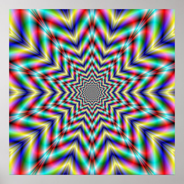 Poster de estrela desafiadora óptica (Frente)