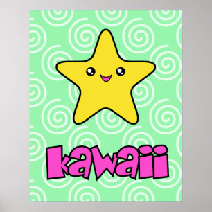 Poster de Estrela Kawaii