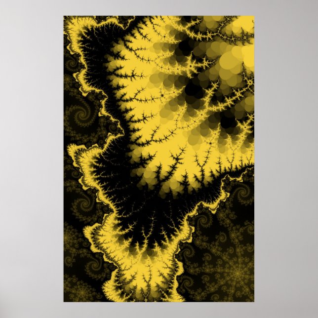 Poster de estrelas com penas Douradas (Frente)