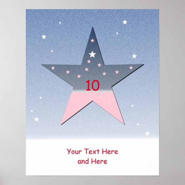 Poster de estrelas para crianças (Frente)