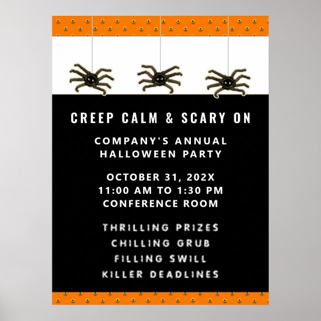 Poster de Evento de Festa Halloween (Frente)