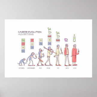 Poster de Evolução de Carreira - Enorme