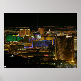 Poster de Exibição Aérea de Las Vegas Strip