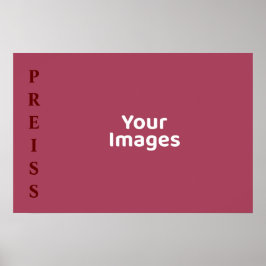 Poster de Exibição de Fotografias do Nome da Famíl