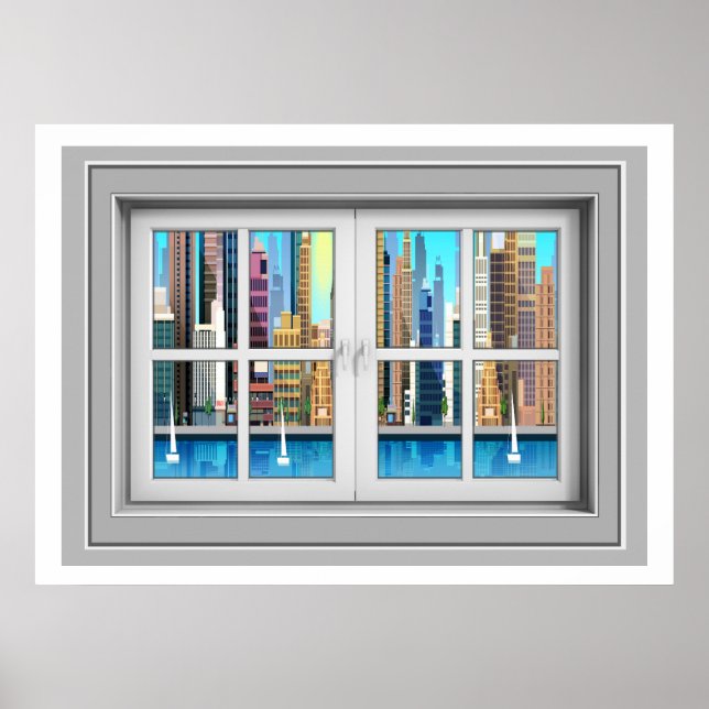 Poster de Exibição de Janela (Frente)