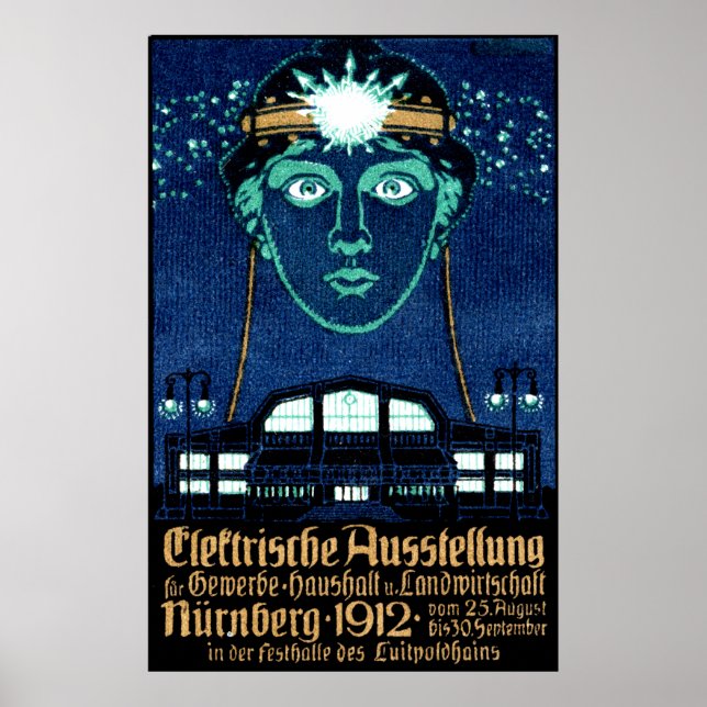 poster de Expo de Eletricidade 1912 (Frente)