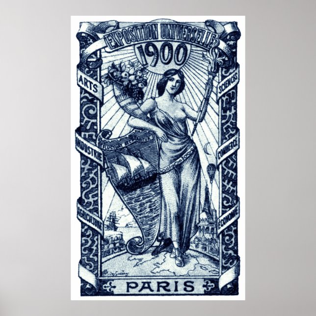 poster de Expo Internacional de Paris de 1900 (Frente)